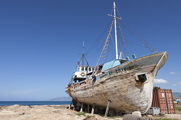 View of Fikardou Ancient Village