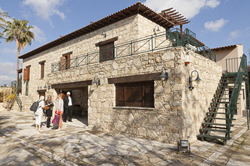View of Fikardou Ancient Village