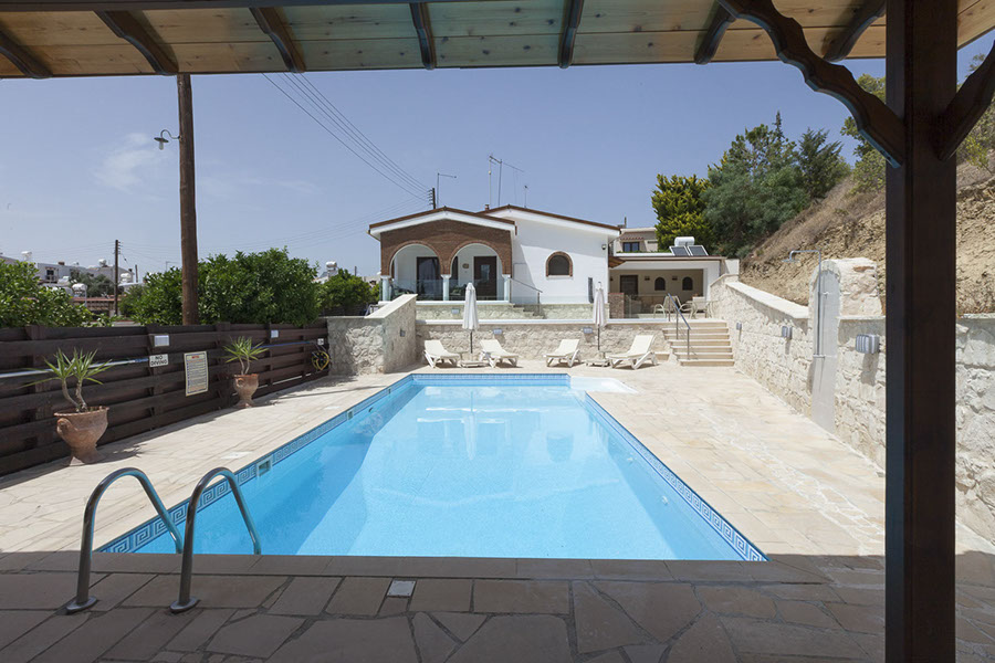 View of Heaven's Edge Pool and Villa
