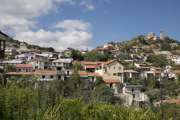 View of Fikardou Ancient Village
