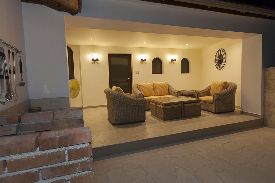 View of Heaven's Edge Verandah by night