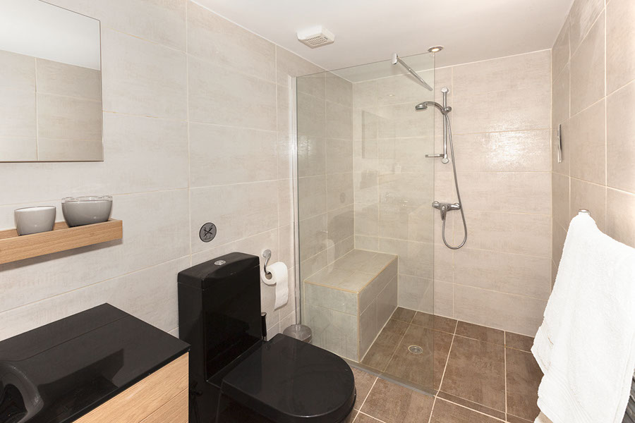 View of Heaven's Edge Guest Bathroom